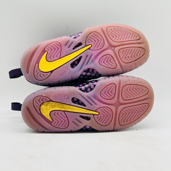 Nike Little Posite One Boys 9C Purple Saturn Black Youth PS Sneakers Shoes - Picture 9 of 11